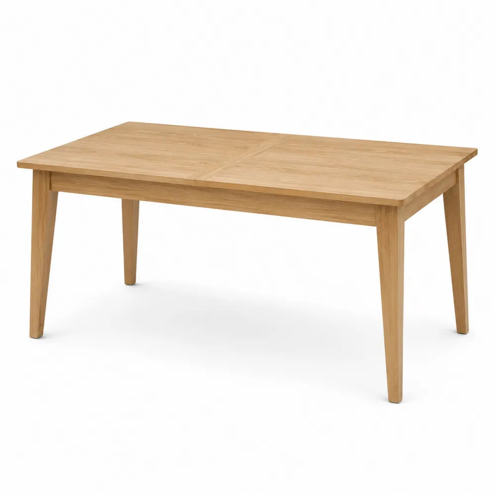 Rectangular Solid Oak Dining Table Natural Finish 150cm x 90cm