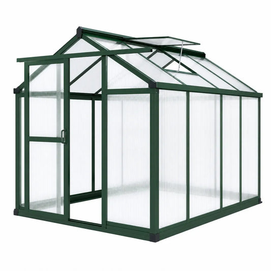 Greenhouse Aluminum Frame Polycarbonate Panels 315x190x195cm