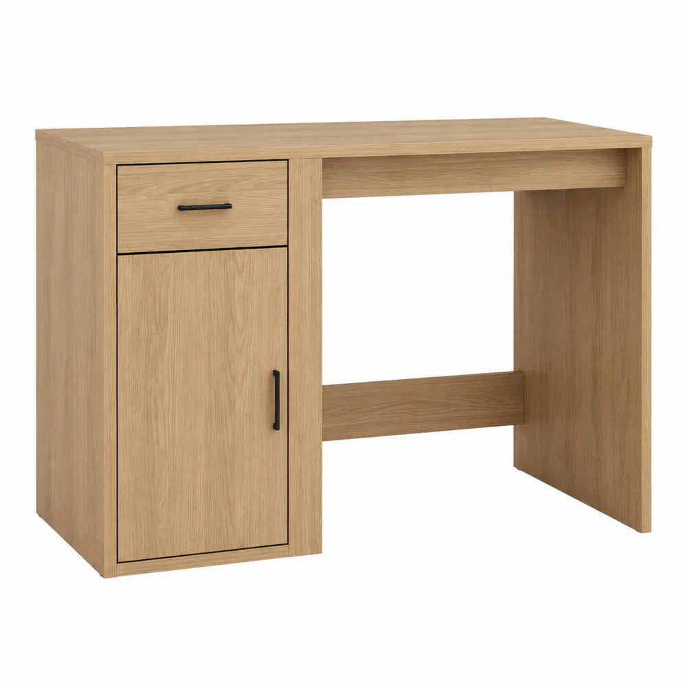 Rectangular Engineered Wood Desk with Drawer and Cabinet 120cm x 60cm x 75cm