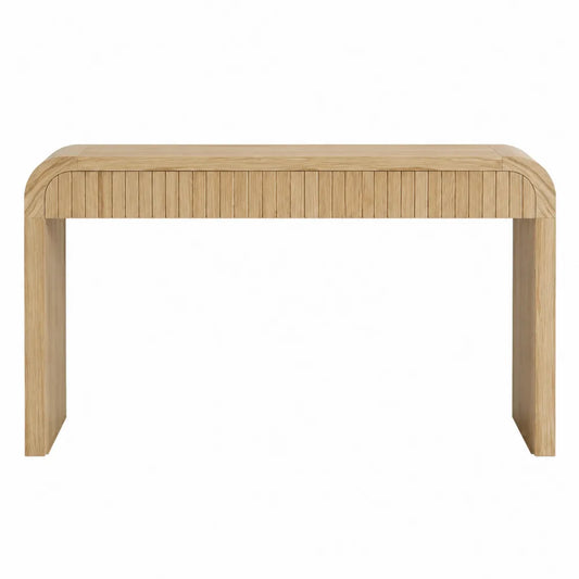 Solid Oak Console Table Natural 120cm x 40cm x 75cm